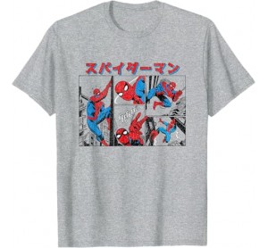 Spider Man on Action Retro Vintage Kanji